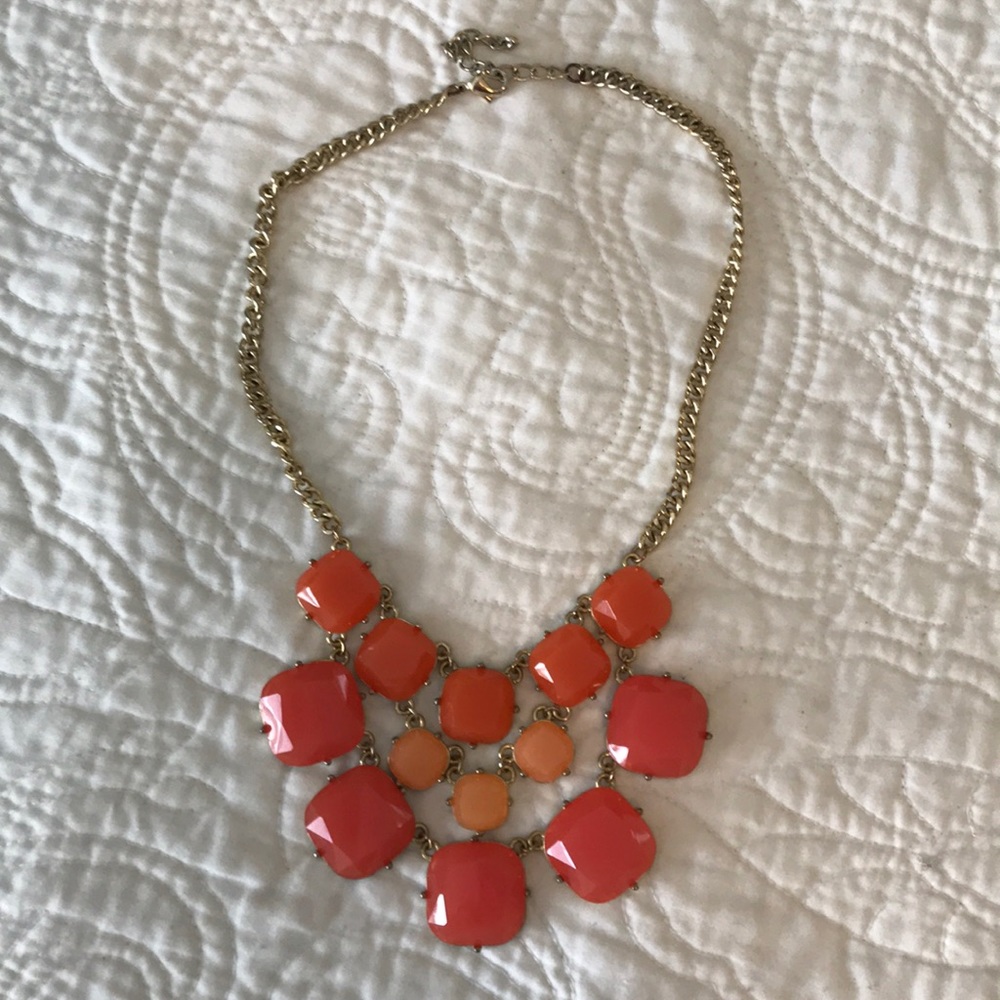 Coral/Pink Statement Necklace